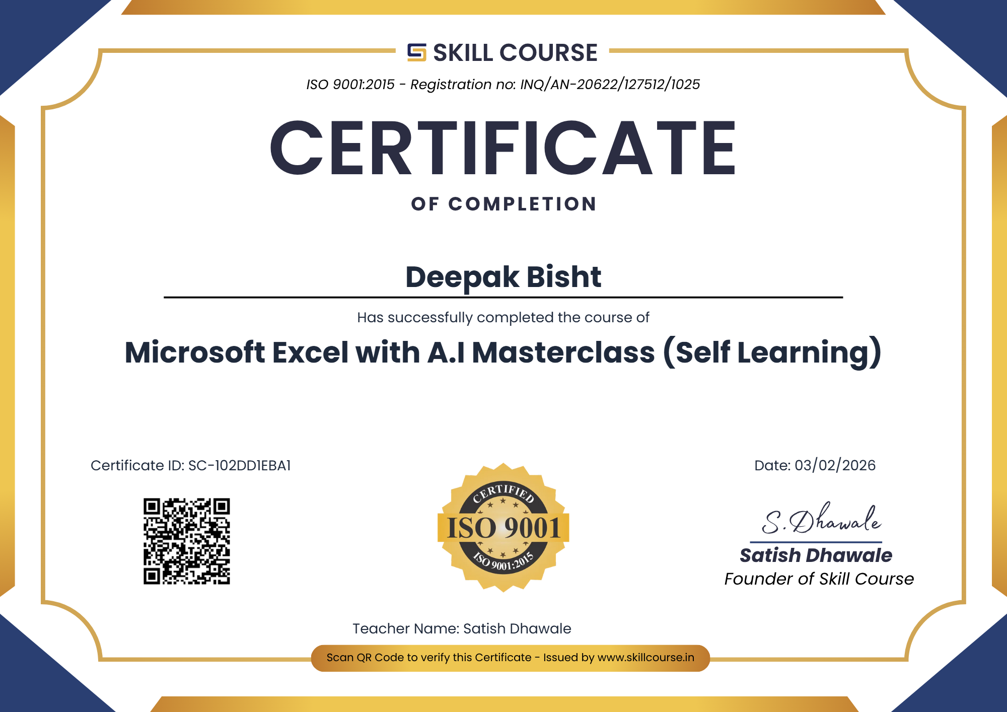 Microsoft Excel with A.I