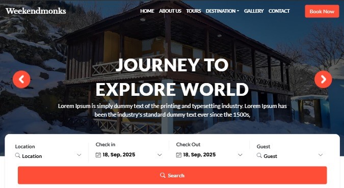 Travel Booking Website